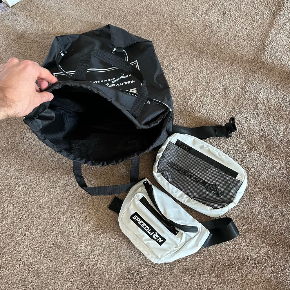 Fanny packs and travel bag